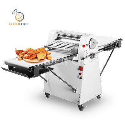 China Easy to clean& power 520 mm conveyor belt electric commercial price sheeter pastry pizza croissant bakery sheeter dough sheeter for sale