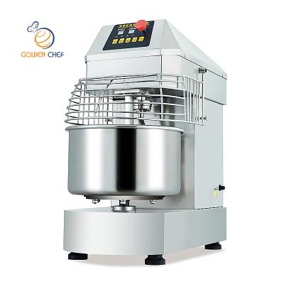 China All Stainless Steel Bread Bakery Machine Chef Mixer Machine 20L Spiral Bread Mixer Price Gold Dough Mixer Machine for sale