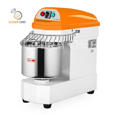 China Hot Sale Bakery Equipment 8l 10l 3kg 4kg Spiral Mixer Snacks Mini Dough Mixer 10 Liter Small Dough Mixer for sale