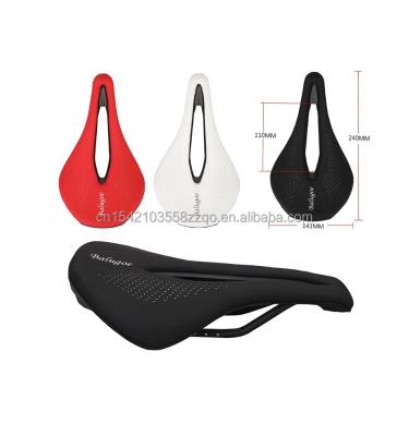 China All Seasons Wholeasale Comfortable Shockproof Bicycle Seat Saddle MTB Road Mountain Racing Saddle Breathable Soft PU Cushion for sale