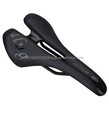 China All Seasons Wholesale Black Mountain Cushion MTB Bike Rail Sillin Cojines Design Road Bike Recycling Steel Hollow Saddle for sale