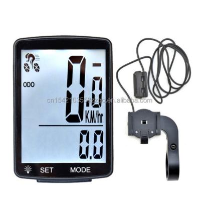 China Hot-selling Large Wireless Bicycle Odometer +Backlight Bike Computer GPS Wireless Bicycle Speedometer for Road Mountain Bike for sale