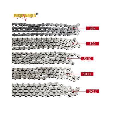 China Professionals 8 9 10 11 12 Speed ​​Chain 116l Ultralight Gold Mountain Road Bike Silver Cycling Chains MOBIKE28 for sale