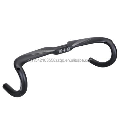 China Road bikes constitution carbon fiber road bicycle bar carbon top quality compact inner handlebar 31.8*400/420/440mm full for sale