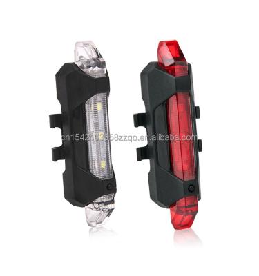 China Wholeasale Waterproof 3 Working Modes Bike Rear Tail Light Waterproof USB Bike Light for sale