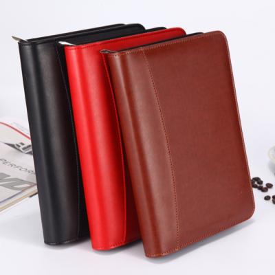 China Wholesale Custom Eco-Friendly Notebook A5 A6 Ring Binder Budget Pu Leather Ring Binder Clip Notebook Planner Organizer for sale