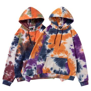 China Custom Anti-wrinkle fashion style simple men's Hoodies and Sweatshirts winter tie dye hoodie for sale