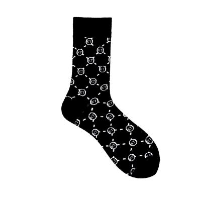 China Antibacterial Custom Logo KT-L016 OEM style 100% cottonfashion design dress crew sports socks men socks for sale