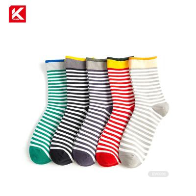 China KT3- E0396 Women Thin Stripe Sweat-absorbent Socks Cheap Stripe Socks For Woman for sale