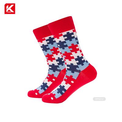 China KT3- E922 Sports Autism Matching Socks Puzzle Colorful Socks for sale