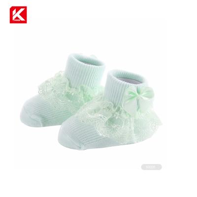 China KT3- I139 Antibacterial Kids Socks Lace Up Baby Lace Socks For Baby for sale