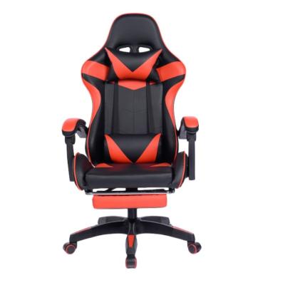 China Free Sample PC Drop Shipping YI Silla Gamer Chair Racing Computer Gaming Rotating Leather Reclining Led Chair With Footrest for sale