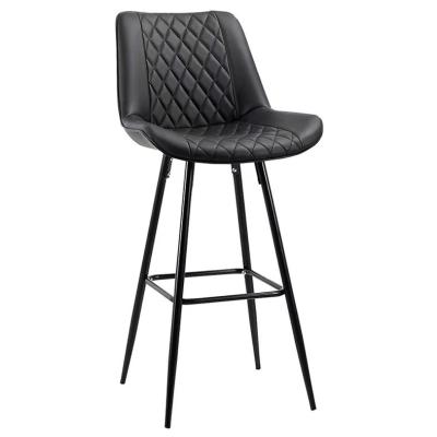 China Super Comfortable Luxury Modern Outdoor Leather Bar Chair Wood Metal Barstool Height Wood Bar Stool For Kitchen for sale