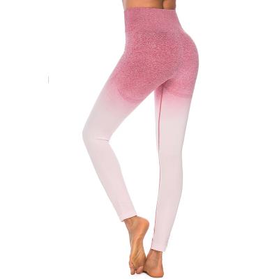 China D'Ombre Workout Women's Leggings Breathable Butt Crac! crack! Lifting Up Seamless Yoga Ombre Yoga Pants Ombre Fitness Legging for sale