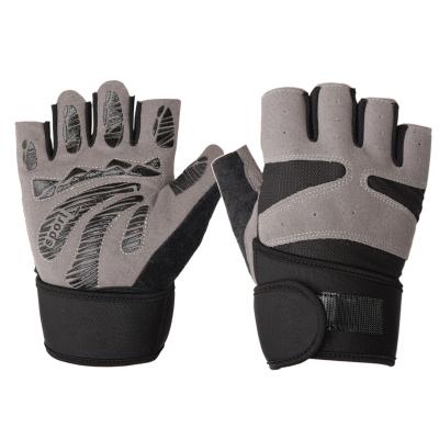 China Men Women Dumbbell Unisex Non-slip Breathable Equipment Horizontal Bar Half-Finger Outdoor Sports Gloves Fitness Exercising Glove for sale