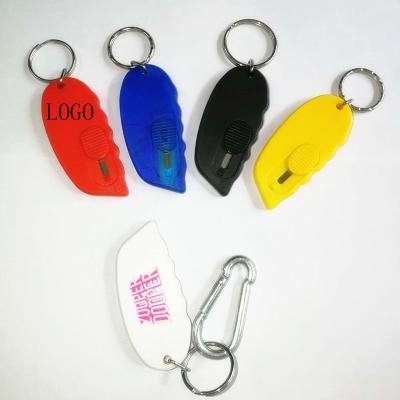 China Stainless Steel Payper Knife Mine Knife Keychain Logo Customized for sale