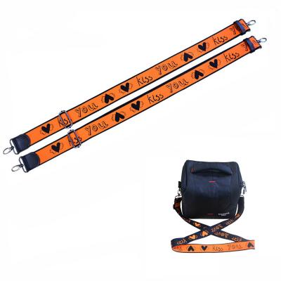 China Promotional Bag Belt 3.8*140cm Dacron Logo Customized Lanyard Bandage for sale