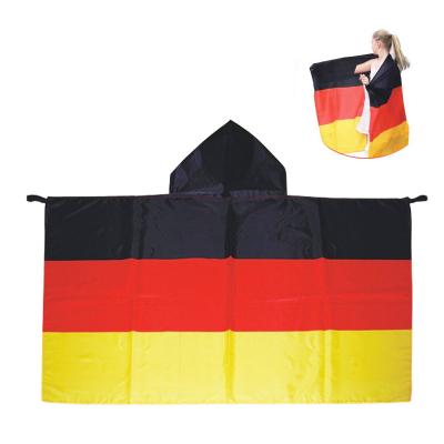 China Football Game  Flag Cloak 90*150cm Dacron Logo Customized Sports Supplies for sale