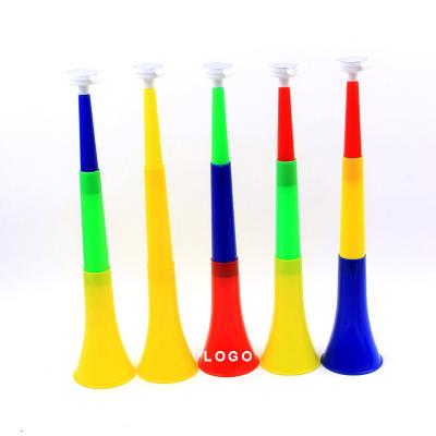 China Football Game Promotional Cheering Horn 58cm PP Logo Customized Sports Supplies for sale