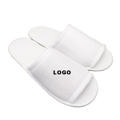 China Hotel Disposable Slippers White Home Slippers Logo Customized Home Supplies for sale