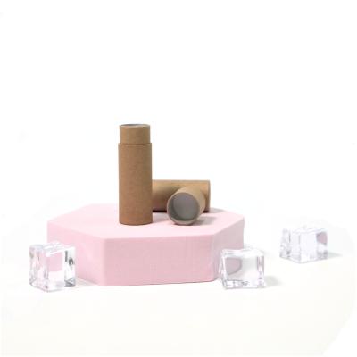 China White Black Lip Balm Paper Tube Brown Kraft Paper Lift Up Containers Biodegradable Deodorant Stick Containers for sale