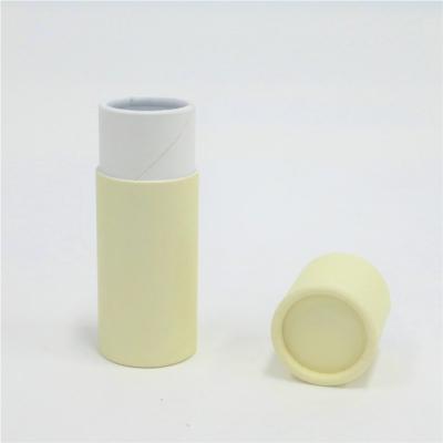 China Best Price Biodegradable 0.4 Ounce Packaging Kraft Paper Cardboard Tube For Lip Balm Deodorant Containers for sale