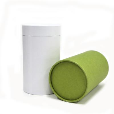 China Food Grade Biodegradable Cylinder Box Tea Paper Tube Packaging for sale