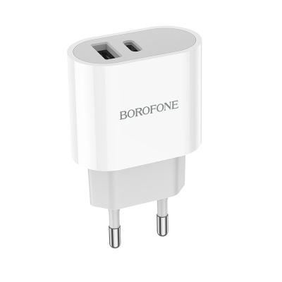 China Wiseacre Dual Port USB Type-C Dual Port Output BOROFONE BA62A Charger Set EU for sale