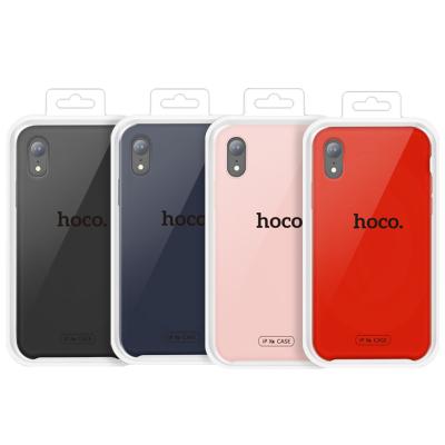 China Pink Microfiber Hoco Microfiber Oil Painting Shell For IPhoneXR Phone Case for sale