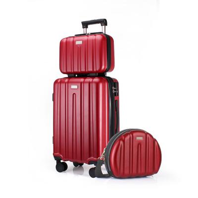 China Travel Luggage Cases OEM Modern Design Thermoformed Suitcase Luggage Case Cover Carrying Suitcase ABS PC Plastic Travel Suitcase 3 Seats for sale