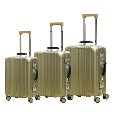 China Factory new 2022 hot selling fashion style ABS+PC rolling luggage sets travel suitcase luggage for sale