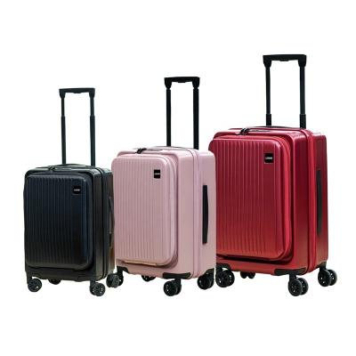 China Travel Luggage Cases Carry On Trolley PC Cabin Bag Travel Laptop Trolley Bag Luggage Front Handheld Trolley Bag for sale