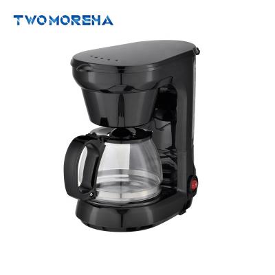 China Wholesale Water Indicator 0.75 Liter Plastic Electric Coffee Maker Keep Hot Automatic Coffee Maker Drip Coffee Maker for sale