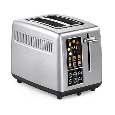 China White and Smart Waffle Bread Fit Bread Toaster Machine with Display 2 Color Option Digital Smart Toaster Multi Function Bagel Waffle Roll liquid crystal display for sale