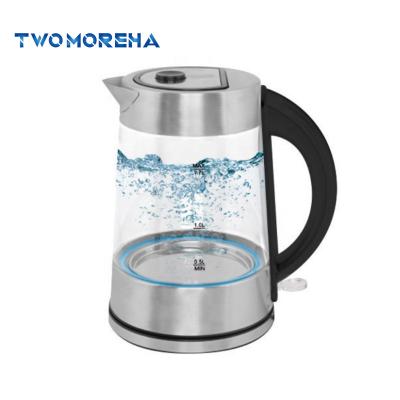 China Brand New 1.7L Rotating Glass Base 1.7L 360 Degree Electric Water Kettle With High Quality for sale