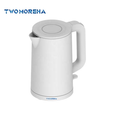 China 360 Degree Rotating SS Base Plastic Body Inside 1.7L Electric Kettle 360 ​​Hotel Water Boiling Cordless Kettle for sale