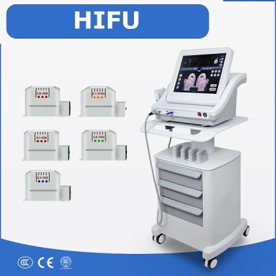 China best HIFU face lifting machine for Wrinkle Removal Anti Aging Treatment With 5 cartridges for sale