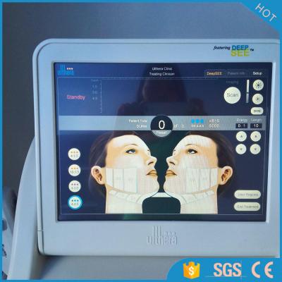 China 10000 Shots Hifu Face Lifting Machine , High Intensity Focused Ultrasound Machine  with 1.5 / 3 / 4.5 Mm Heads for sale