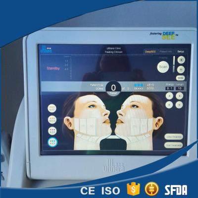 China 15 inch screen size HIFU face lift machine with 5 transducer for body and face treatment for sale