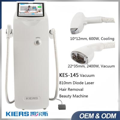 China big spot  vertical 808nm diode laser hair removal machine with two handles 1500w and 600w for whole body hair removal for sale