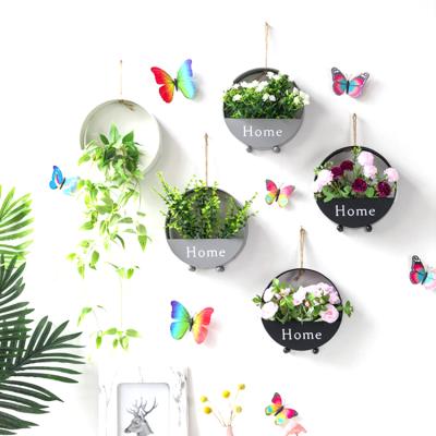 China Home Decor Wedding Decoration Baskets Flower Garland Decorative Wall Hanging Flower Pots for sale