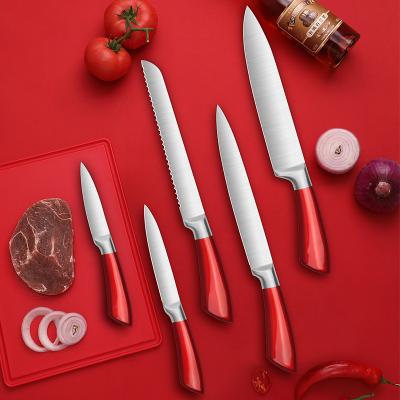 China Colorful Viable High Quality Chef's Knife Stainless Steel Kitchen Knife Knife Set for sale