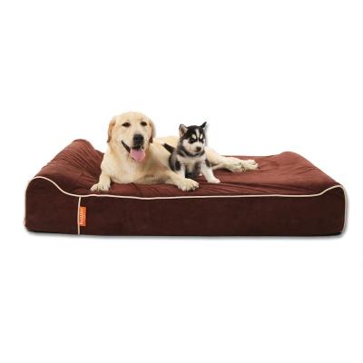 China Travel Laifug Dropshipping Orthopedic Memory Foam Chew Proof Material Cotton Dog Bed for sale