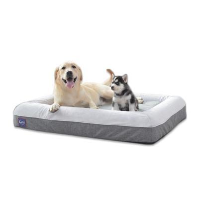 China Travel Laifug dropshipping Memory Foam Large Orthopedic Dog Raised Pet Bed for sale