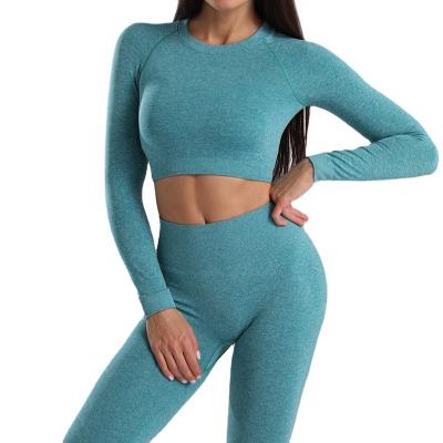 China Plus Size Europe and the United States Yoga Fitness Two-Piece Set Yoga Waist Bounce Running Tight Navel Shorts Two for sale