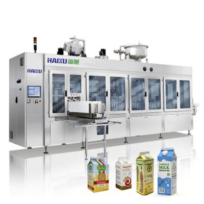 China Full Automatic Food Factory Price Salt Yeast Flour 1L 2L Milk Powder Gable Top Carton Filling Mavhine for sale