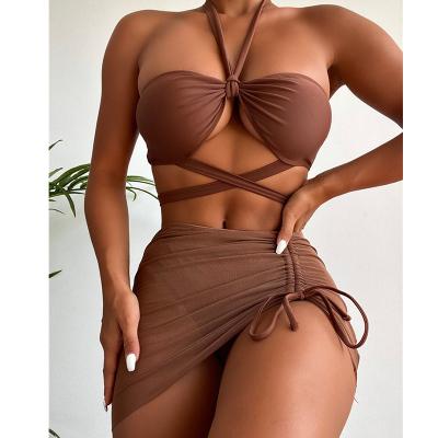 China Arrivals Just Breathable Bandeau Thin Bandeau Straps Woman Textured Ribbed Spiky Swimwear 2022 for sale