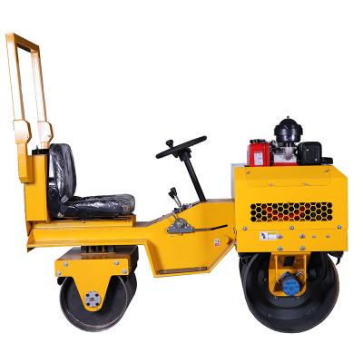 China Hotels Low Price 800 Type Single Drum Vibration Price Riding Road Roller China Ride One Fully Hydraulic System Road Roller for sale