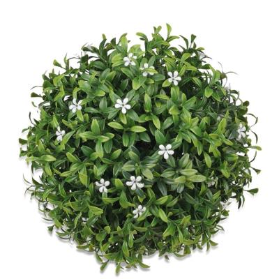 China 42cm PE Artificial Plant Balls PP Artificial Plant Topiary Ball Faux Boxwood Decorative Balls for sale