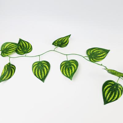 China Hanging Greenery Artificial Ivy Vines Fabric 12 Strands Garland For Wedding Decoration for sale